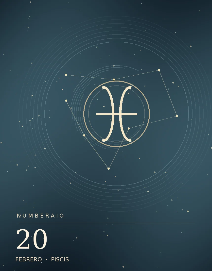 Pisces editorial illustration for the February 20 birthday