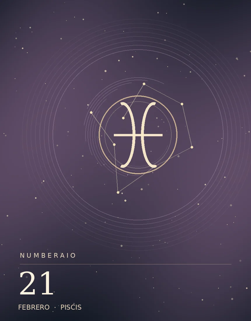 Pisces editorial illustration for the February 21 birthday