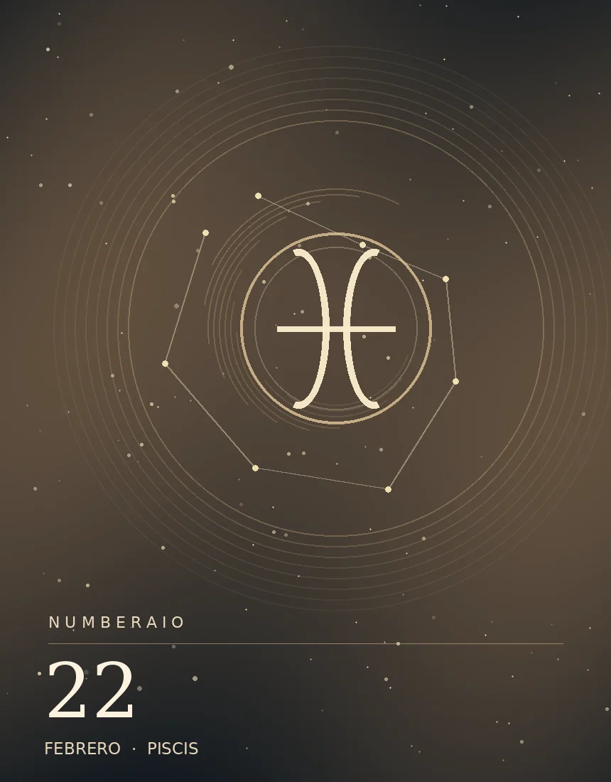 Pisces editorial illustration for the February 22 birthday