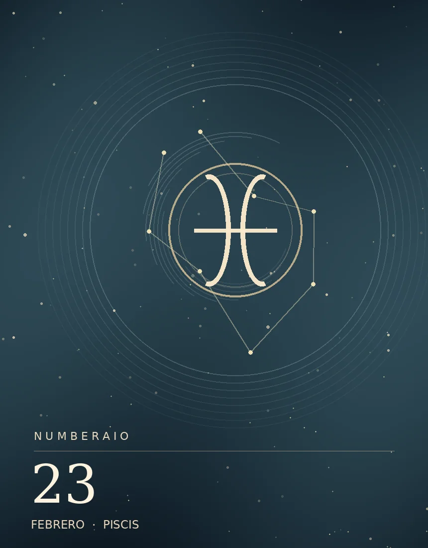 Pisces editorial illustration for the February 23 birthday