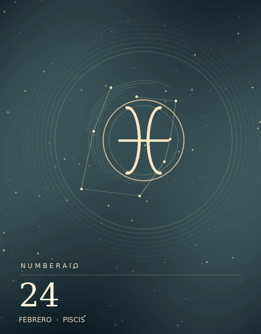 Pisces editorial illustration for the February 24 birthday