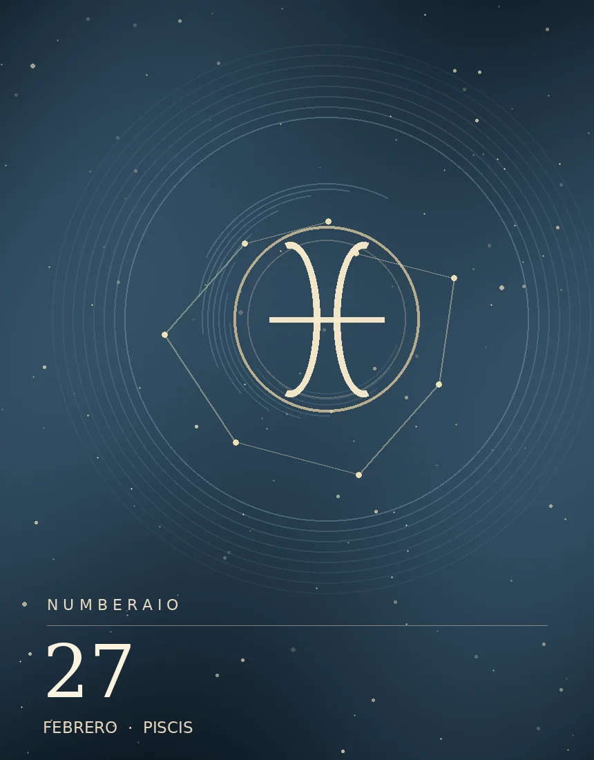 Pisces editorial illustration for the February 27 birthday