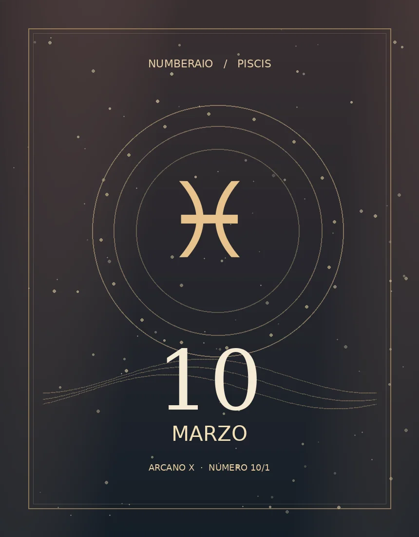 Pisces editorial illustration for the March 10 birthday