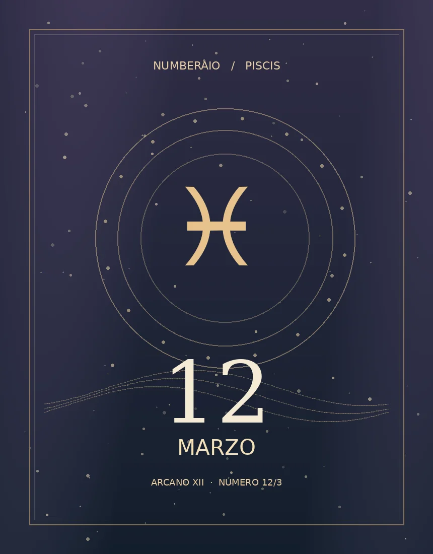 Pisces editorial illustration for the March 12 birthday
