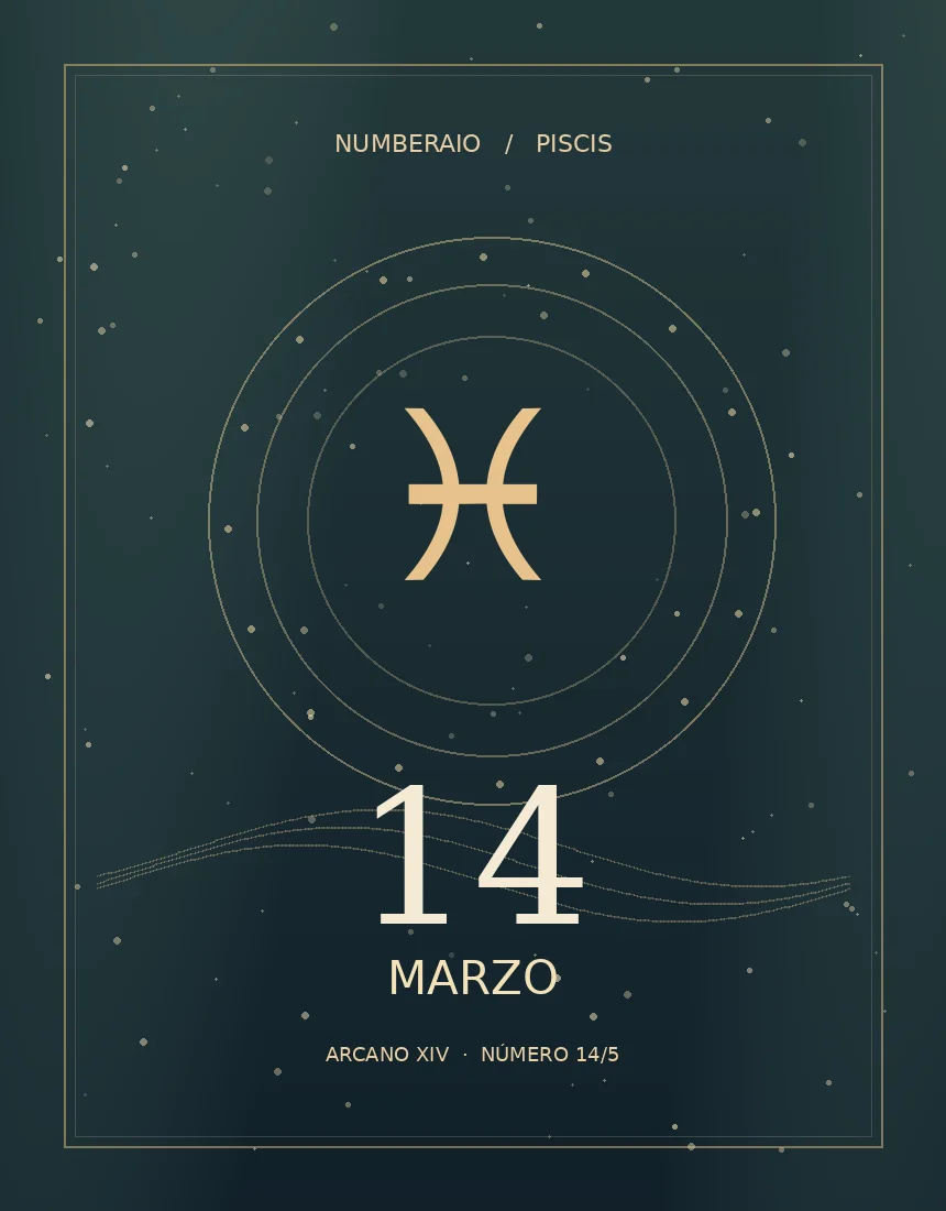 Pisces editorial illustration for the March 14 birthday