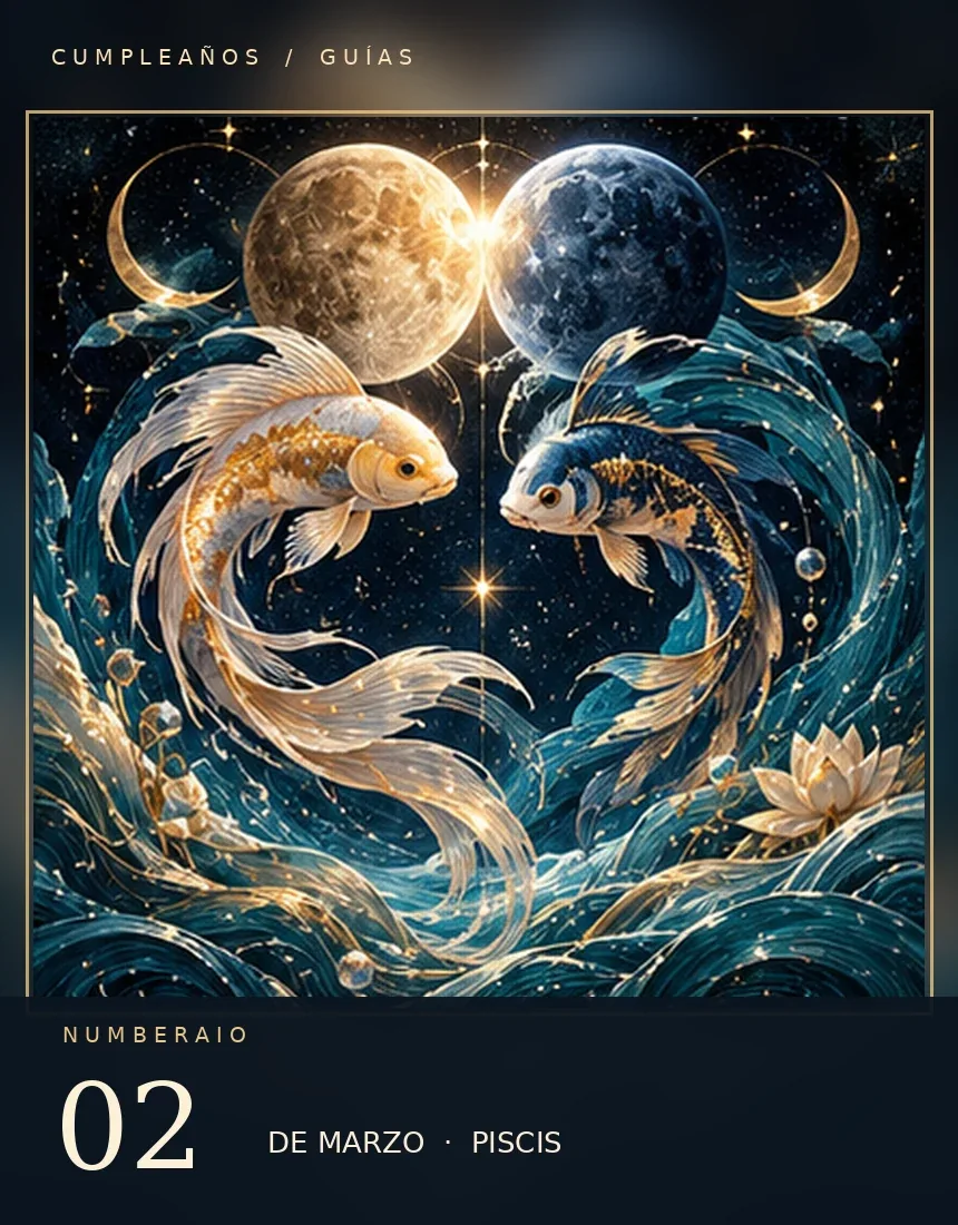 Pisces editorial illustration for the March 2 birthday
