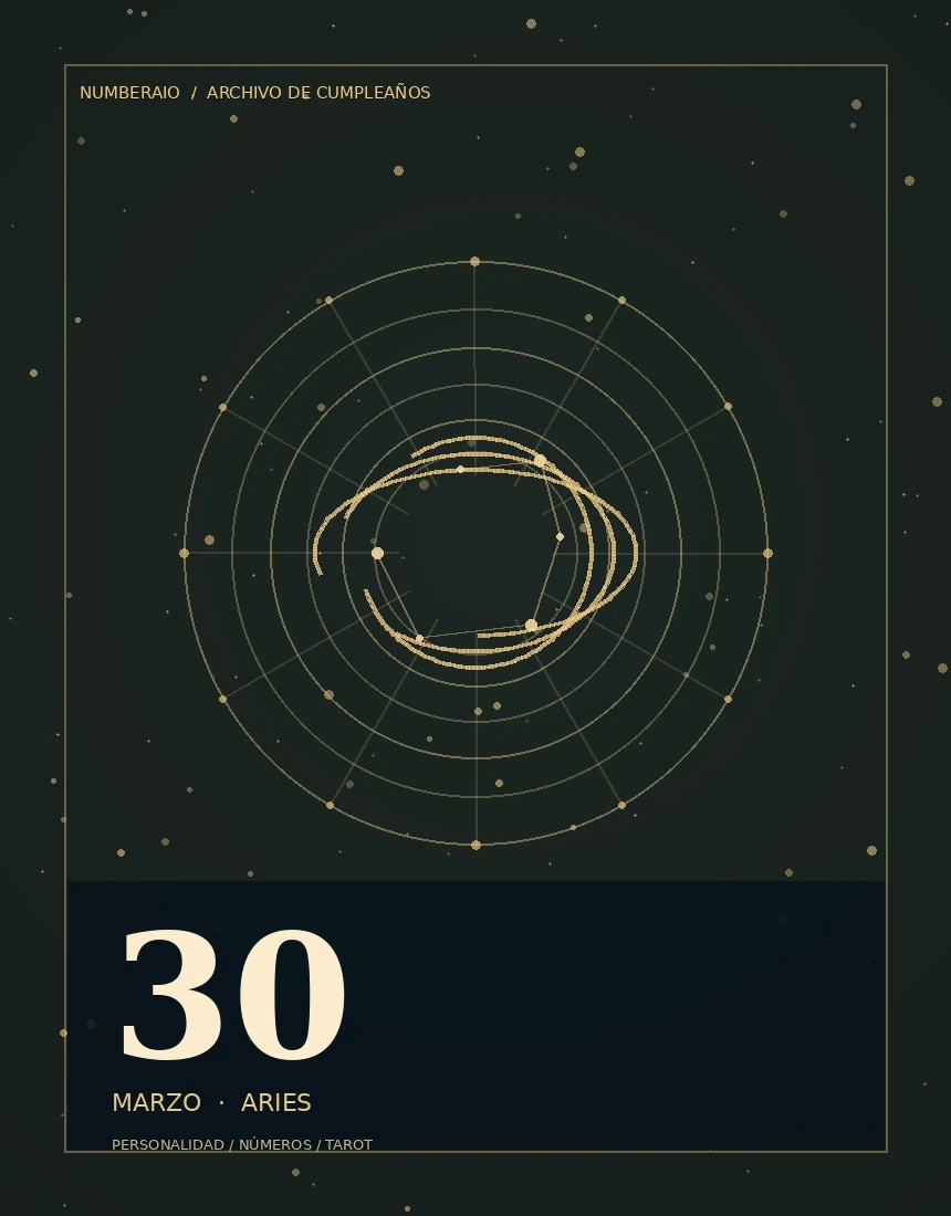 Aries editorial illustration for the March 30 birthday