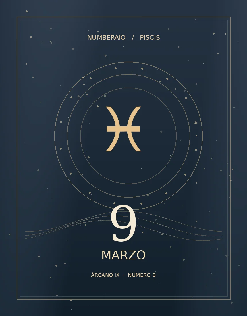 Pisces editorial illustration for the March 9 birthday